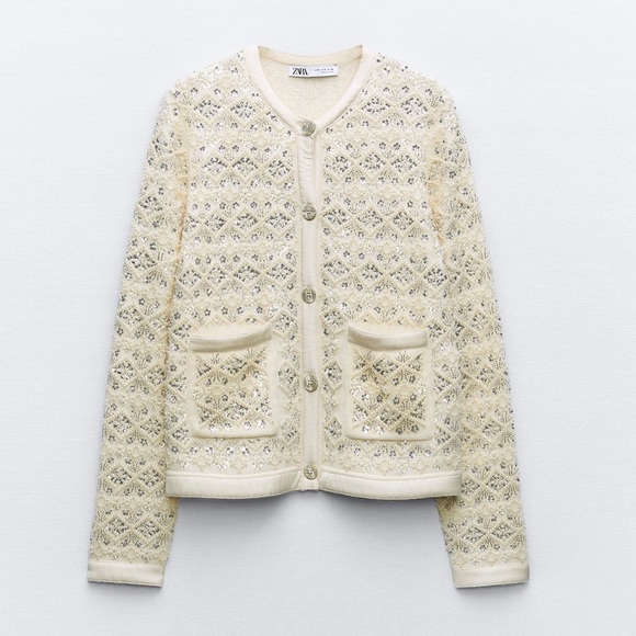 Zara beaded knit cardigan - Picture 2 of 10